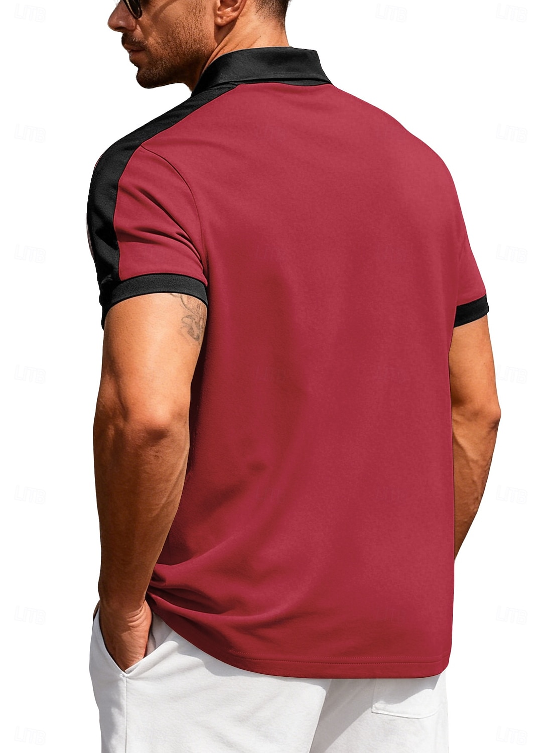 Homme Polo Chemise de golf Occasionnel Sports Classique Manche Courte Mode Frais Bloc de Couleur Boutons Été Printemps Printemps & Automne Coupe régulière Noir Blanche Rouge Bordeaux Kaki Gris Claire de 2026 ? $16.99 –P4