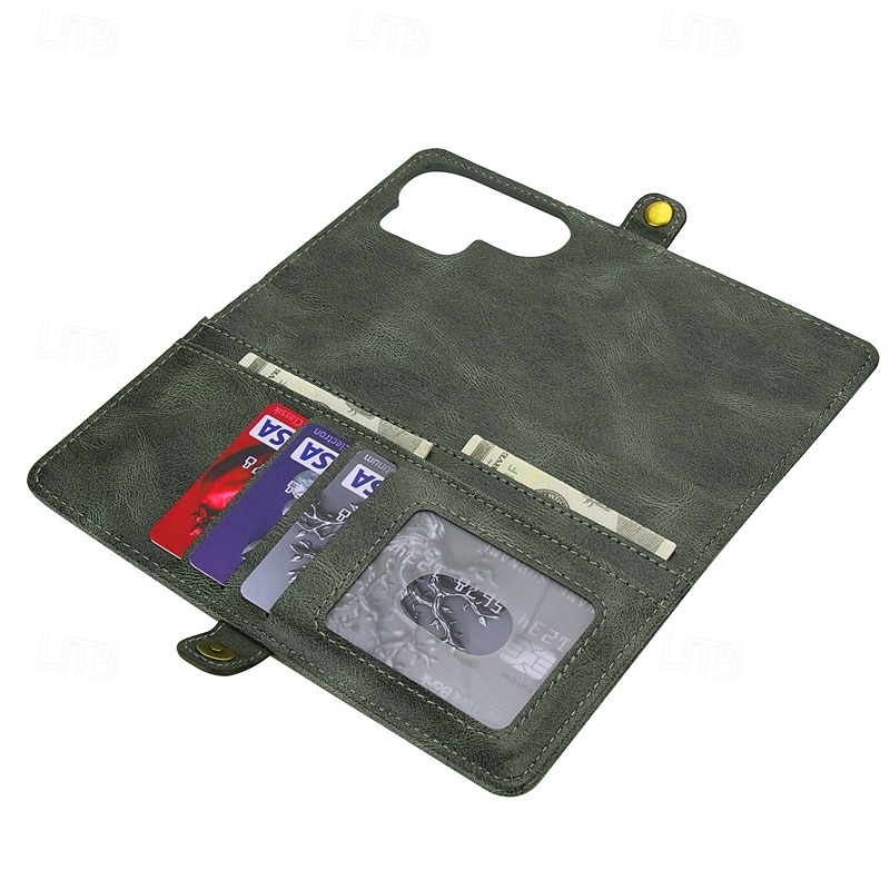 telefon Kılıf Na Samsung Galaxy S26 S26 Plus S26 Ultra Etui na karty portfela Odpianane Magnetyczne Ochrona całego ciała Retro Skóra PU 2026 - $24.99 –P3