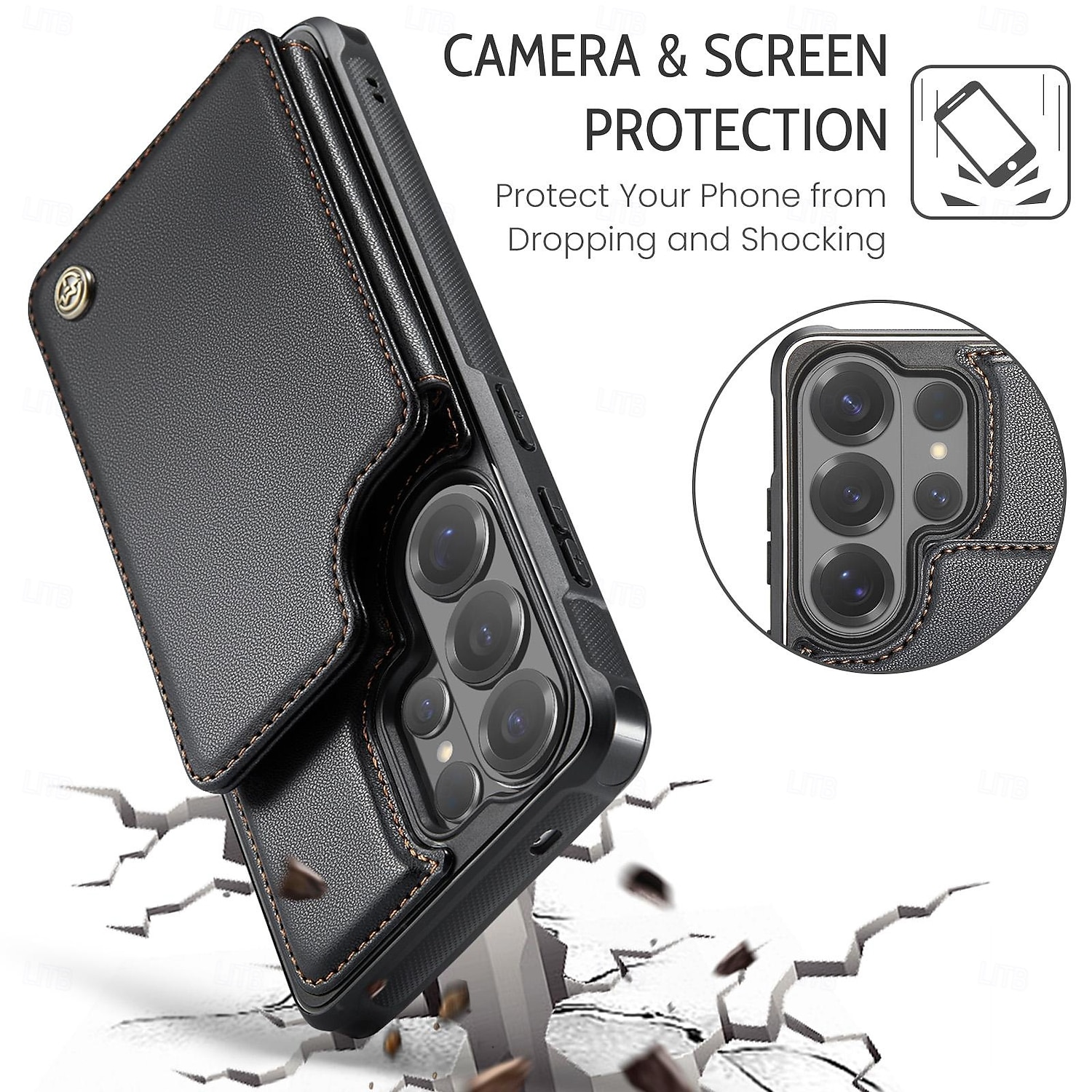 Phone Case For Samsung Galaxy S26 S26 Ultra Plus Wallet Case Flip Cover with Stand Holder Card Slot Shockproof Retro TPU PU Leather 2026 - $17.99 –P4
