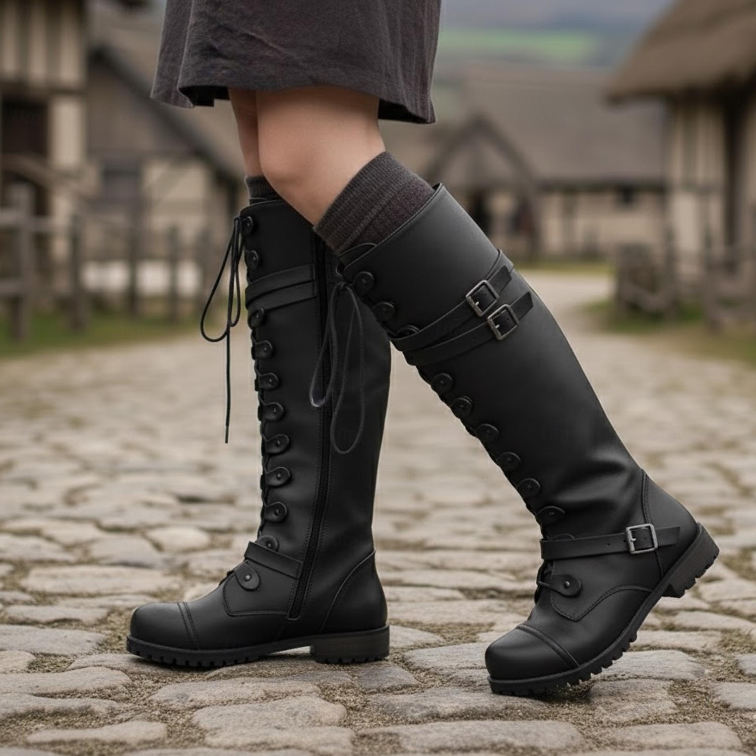 Средневековый Эпоха возрождения Стимпанк Ботинки Кельтский рыцарь Маскарадный костюм Жен. Хэллоуин Карнавал Выступление РИЖД Рен Фэйр Взрослые Туфли 2026 - $42.99 –P14