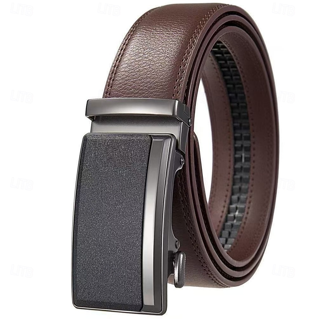 Herren Gürtel Automatische Schnalle Leder Chrom Streetwear Zeitgenössisch Freizeit Einfach A01 A02 Lässig Täglich Geschäft Formell Taillengürtel 2026 - $14.99 –P5