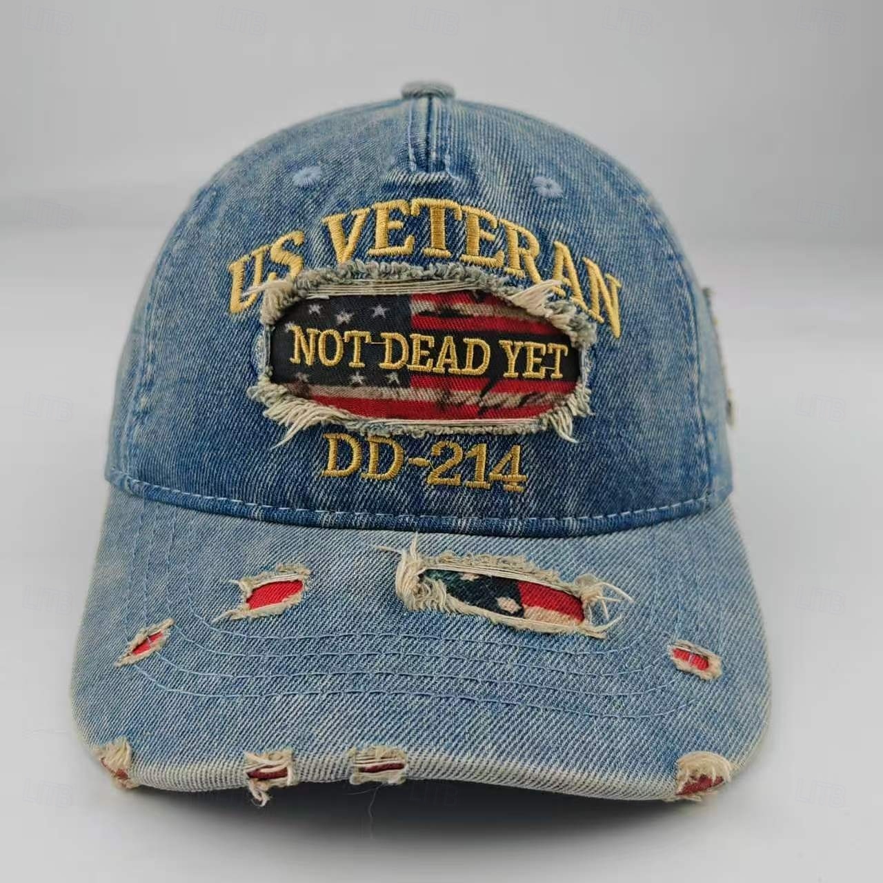 Gorra informal DD-214 con bordado de veterano estadounidense, gorra de béisbol vintage desgastada con bandera estadounidense ajustable para hombres y mujeres, regalo patriótico para veteranos 2026 - $21.99 –P8