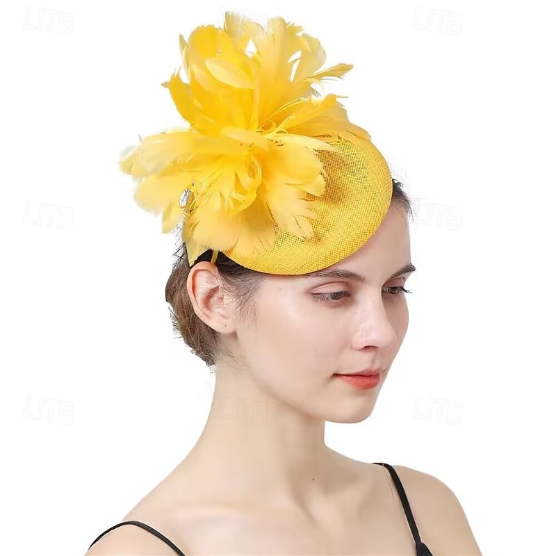 Fascinators Flax Wedding Birthday Elegant Vintage Cute With Feather Floral Headpiece Headwear 2026 - $28.99 –P7