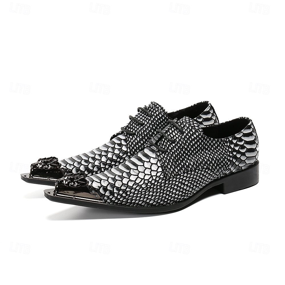 Per uomo Moda Matrimonio Pelle Pelle Pieno Fiore Italiana Confortevole Antiscivolo Allacciatura Nero Primavera Autunno Tutte le stagioni del 2026 a $109.99 –P2