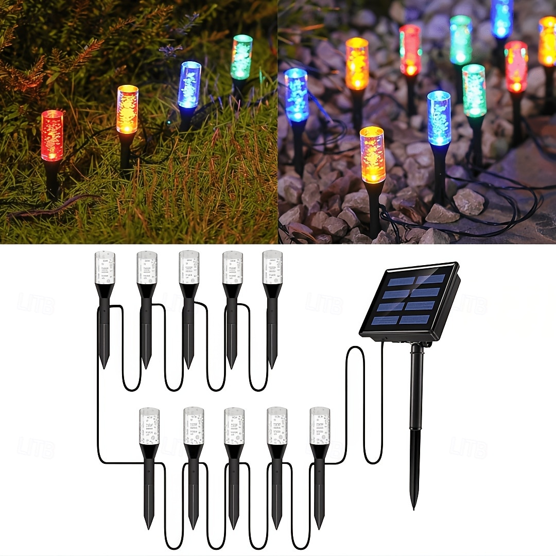 1 szt. zewnętrzna lampa solarna w kształcie bańki, wodoodporna IP65, diody LED 10/20, dekoracyjna lampa LED do ogrodu, podwórka, ścieżki, trawnika, patio, gospodarstwa, oświetlenia krajobrazowego 2026 - $21.99 –P6