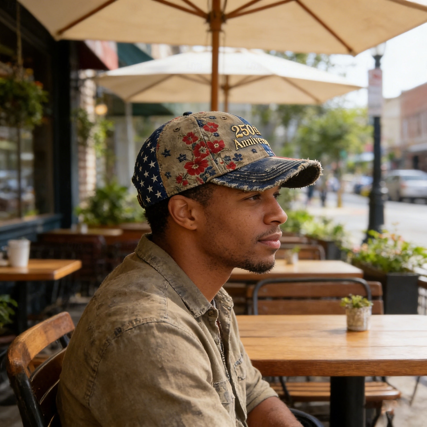 US Vintage 250th Anniversary Hat American Flag Patriotic Baseball Cap Floral Embroidery Distressed Denim Adjustable 4th of July Independence Day Gift for Men Women 2026 - $27.99 –P4