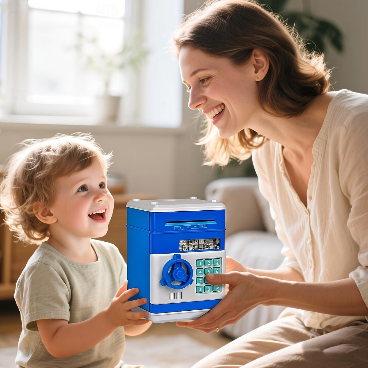 Elektronická mincovní banka s ochranou heslem, ABS materiál, bankomat, digitální mince a vklad hotovosti, hudební hračka, dárek pro děti pro rané učení a vzdělávání 2026 - $20.99 –P6