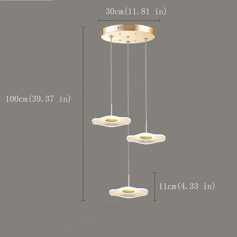 Moderne LED-Pendelleuchten aus Acryl, kompatibel mit Wohnzimmer, Esszimmer, Treppenhaus, Kronleuchter, Wohnaccessoires, Hängeleuchten, Pendelleuchten 2026 - $279.99 –P9