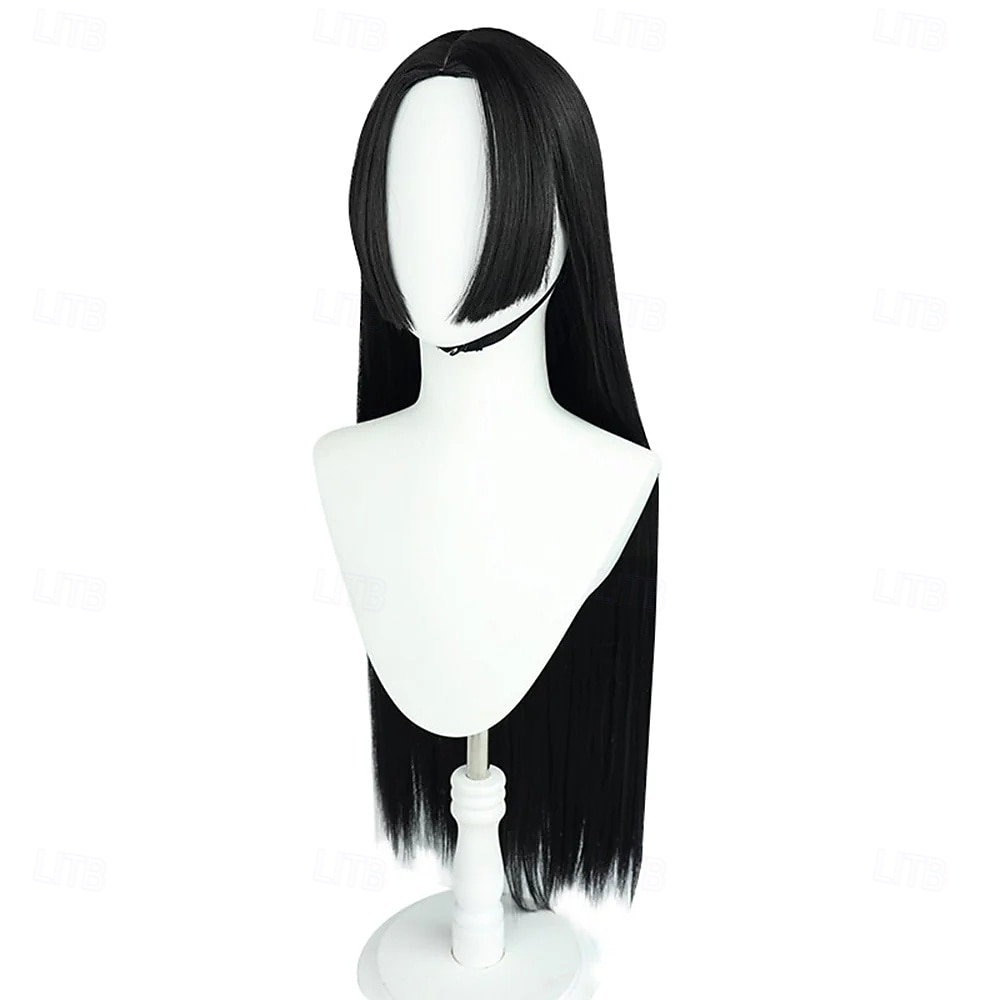 Perruque longue et lisse noire de style hime, idéale pour une soirée cosplay d'aventurière des océans. de 2026 ? $29.99 –P2