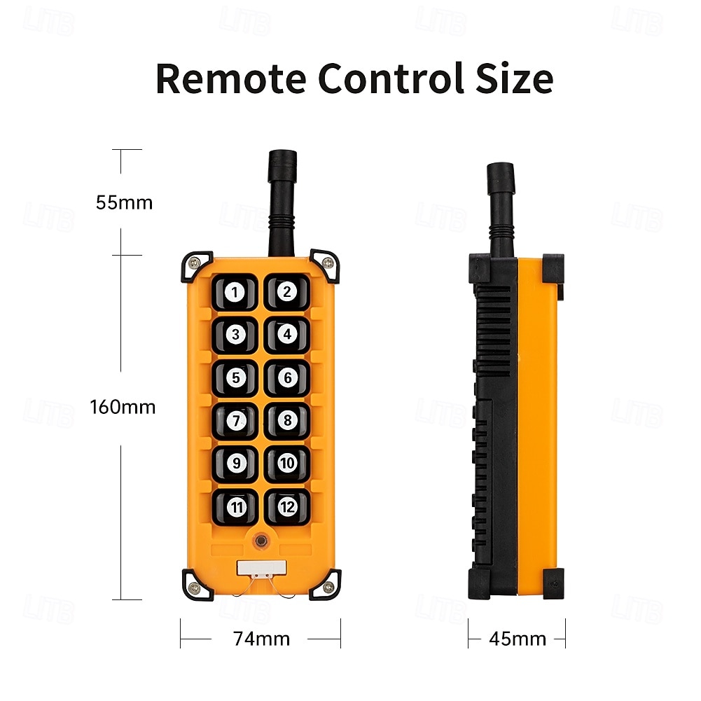 DC12V-36V 12-канальный радиочастотный беспроводной пульт дистанционного управления, реле-приемник 10А 433 МГц 2026 - $79.99 –P6