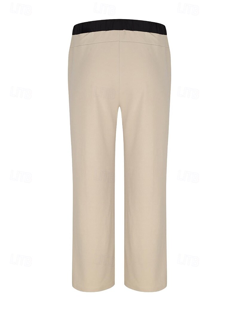 Homme Pantalons Pantalon décontracté Avec Poches Taille Élastique Bloc de Couleur Confort Longueur complète Quotidien Maison Extérieur Simple Style Classique Noir bleu marine Non Elastique de 2026 ? $21.99 –P6