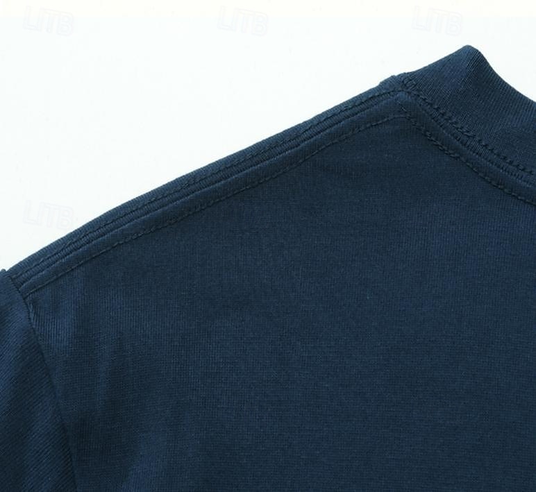 Camiseta 100% Algodão Feminina Cor Sólida Básica Clássica Casual de Manga Longa com Decote Redondo Tops Regulares para o Dia a Dia Saídas Preta Branca Vermelha Azul Marinho Verde Menta Primavera de 2026 por $19.99 –P13
