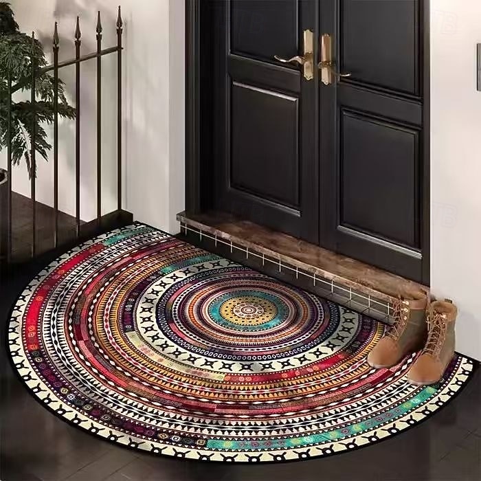 Tapete de entrada floral estilo americano, antiderrapante e resistente à sujeira, ideal para hall de entrada e corredor, fácil de limpar. de 2026 por $4.49 –P1