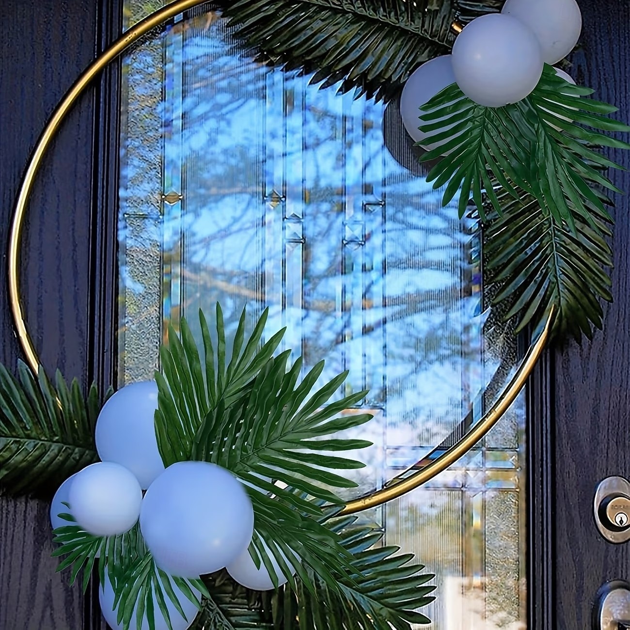 12/24 τεμάχια τεχνητά τροπικά φύλλα φοίνικα με μίσχους, υψηλής ποιότητας, ανθεκτικά στο ξεθώριασμα τεχνητά φυτά για διακόσμηση σπιτιού, διακοσμήσεις γάμου, είδη πάρτι Χαβάης, εορταστικές παρουσιάσεις, 2026 - $13.99 –P4