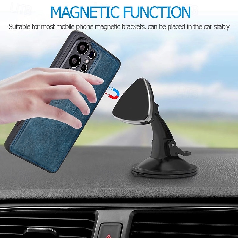 Phone Case For Samsung Galaxy S26 S26 Plus S26 Ultra Wallet Case Detachable Magnetic Full Body Protective Retro PU Leather 2026 - $24.99 –P7