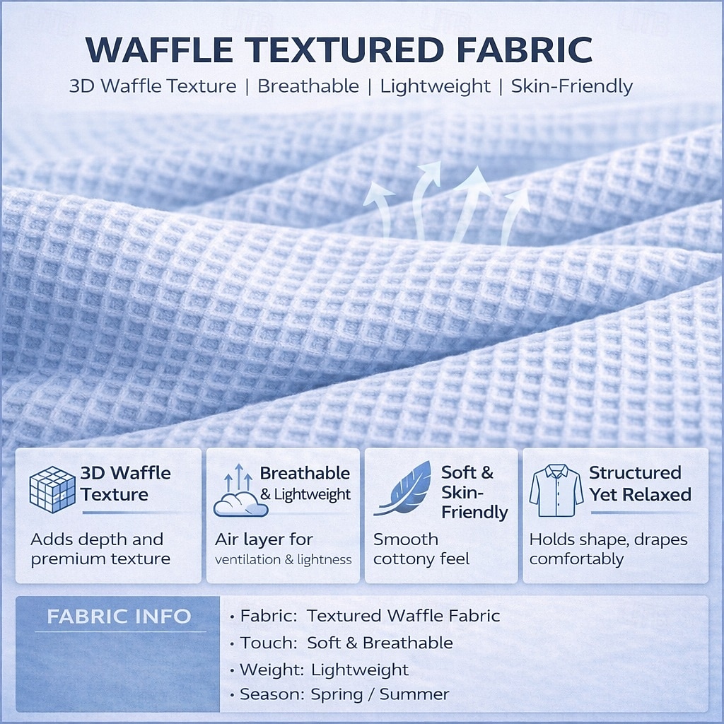 Herren Hemd Waffelhemd Freizeithemd Knopfhemd Schwarz Weiß Hellgrün Marineblau Purpur Kurzarm Einfarbig Einfach Mit Kapuze Lässig Täglich Fronttasche Bekleidung Elegant Mode Lässig 2026 - $30.99 –P1