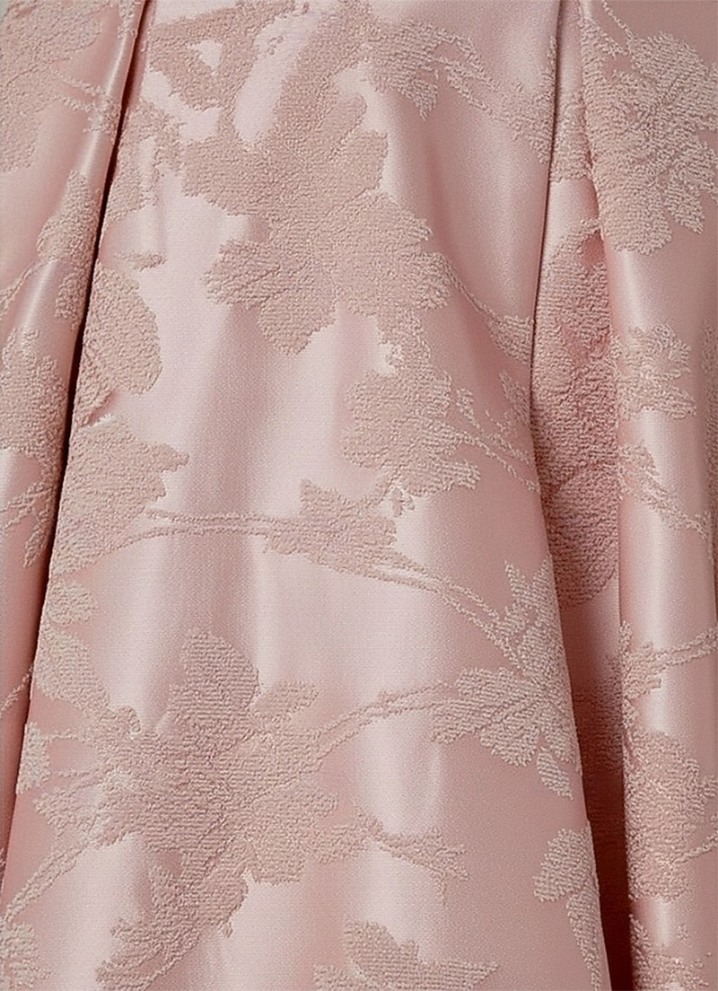 A-linje Te-lengde Gjestekjole til bryllup Formell kjole Derbykjole Kjole til brudens mor Kortermet Løse skuldre Elegant Pastell Formell Jacquard med Plissert 2026 - $164.69 –P2