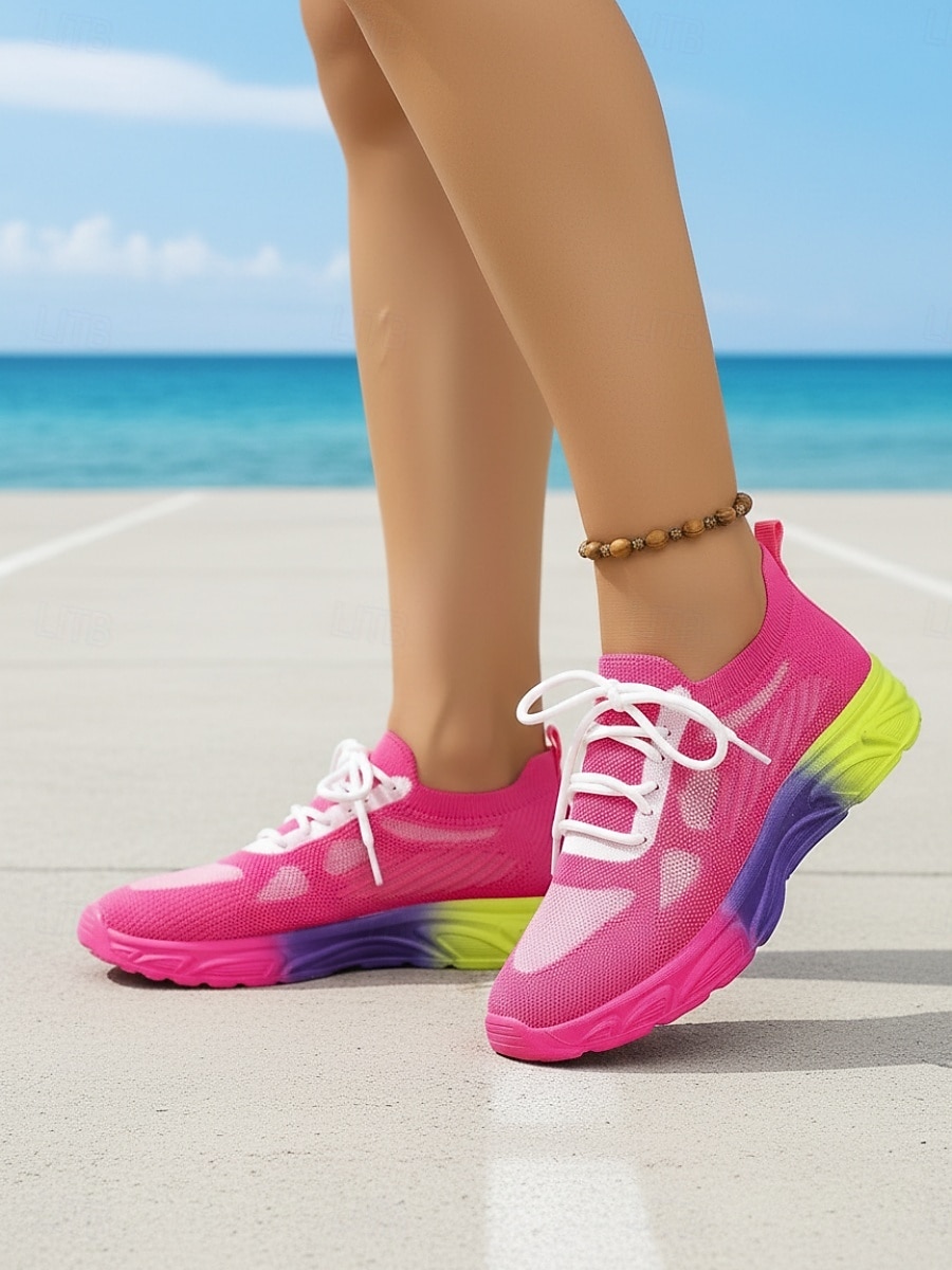 Hellblaue Strick-Sneaker für Damen – leichte, atmungsaktive Schuhe zum Spazierengehen, für Outdoor-Aktivitäten, Fitnesstraining und den Alltag 2026 - $29.99 –P3