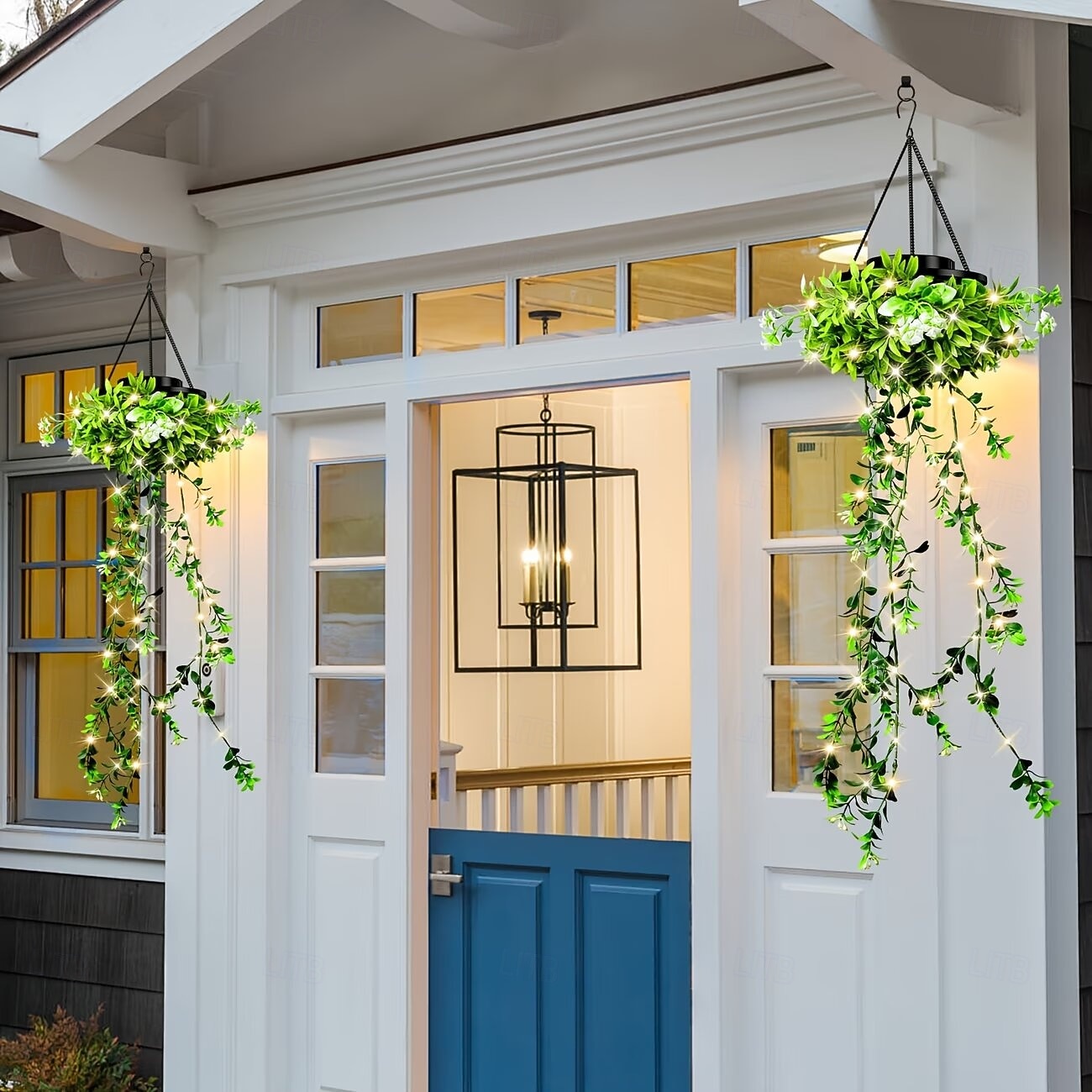 Luci solari da giardino sospese per primavera ed estate, 66 LED realistici con fiori e rampicanti, decorazioni per esterni impermeabili IP65 per giardino, patio e recinzione, accensione automatica 8-12 ore, regalo per la mamma del 2026 a $35.99 –P5