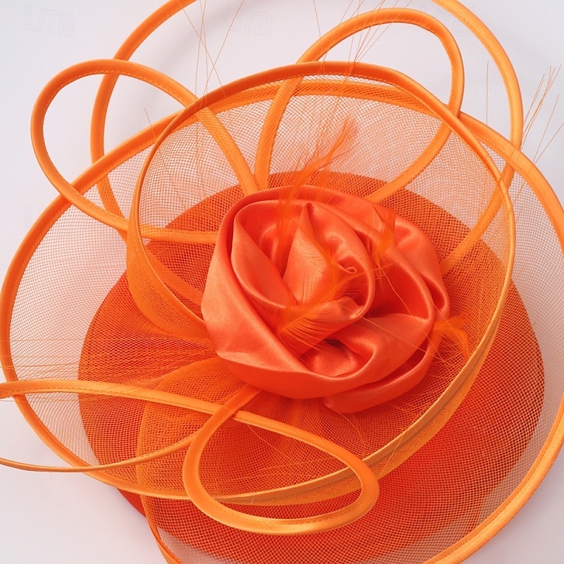 Fascinadores Sinamay Casamento Aniversário Elegante Vintage Estilo bonito Com Penas Flor Capacete Chapéu de 2026 por $38.99 –P3