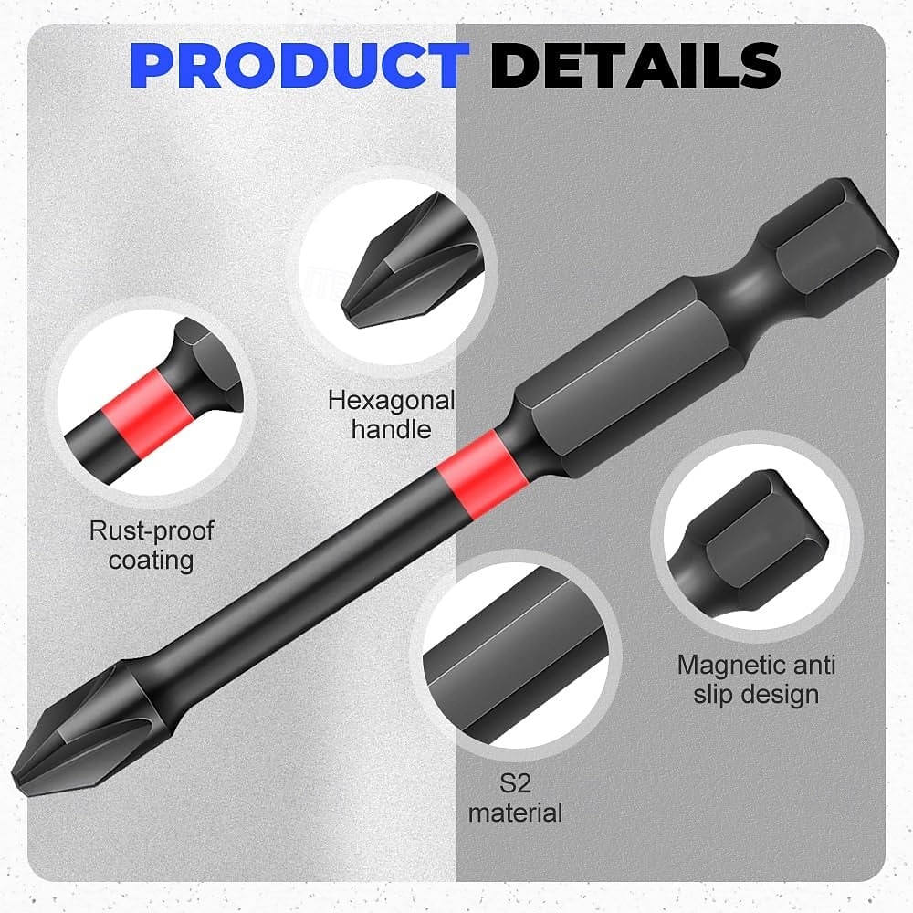 46 darabos mágneses ütvecsavarozó készlet, univerzális dugókulcsok, metrikus dugókulcsok, csavarhúzóbitek, dugókulcs-adapterek, fúróhosszabbítók, szárnyasanya-behajtó, festett ötvözött acél, 2026 - $42.99 –P2