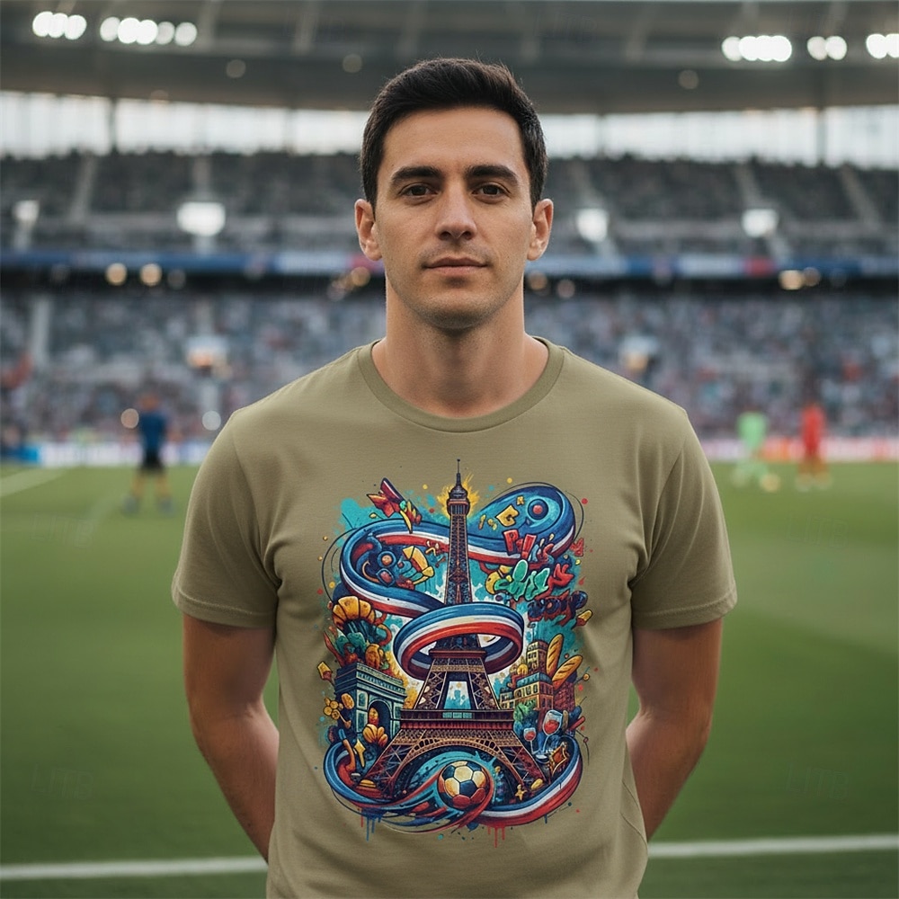 World Soccer Sportswear Graphic Tee Football French Soccer Fan Patriotic T-shirt Sleeve for Men's Adults' 3D Print  for Party Sports Outdoor 2026 - $18.99 –P3