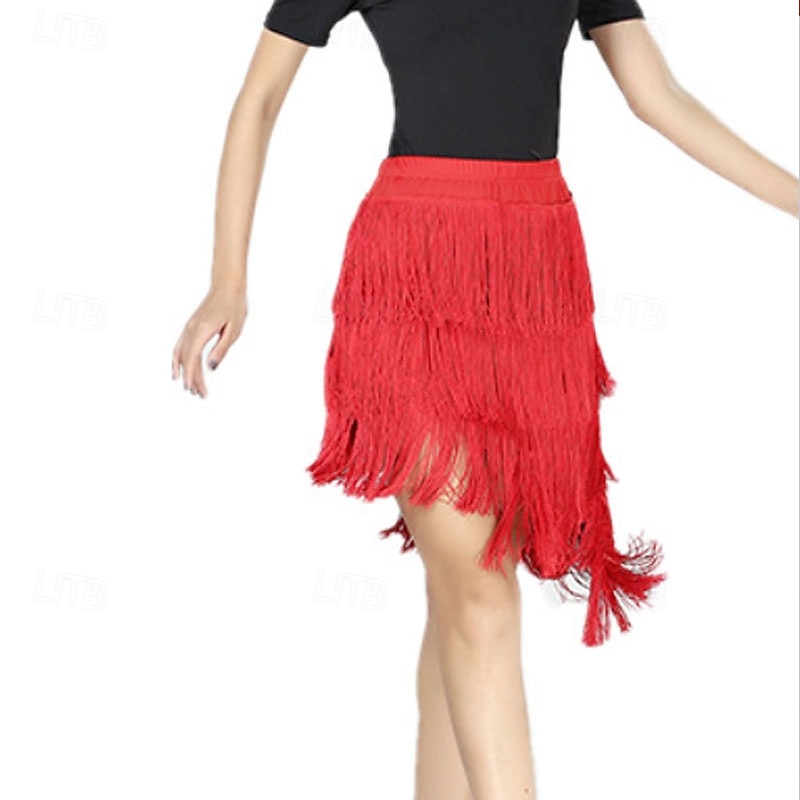 Královsky modrá asymetrická třásňová salsa sukně 2026 - $43.99 –P6