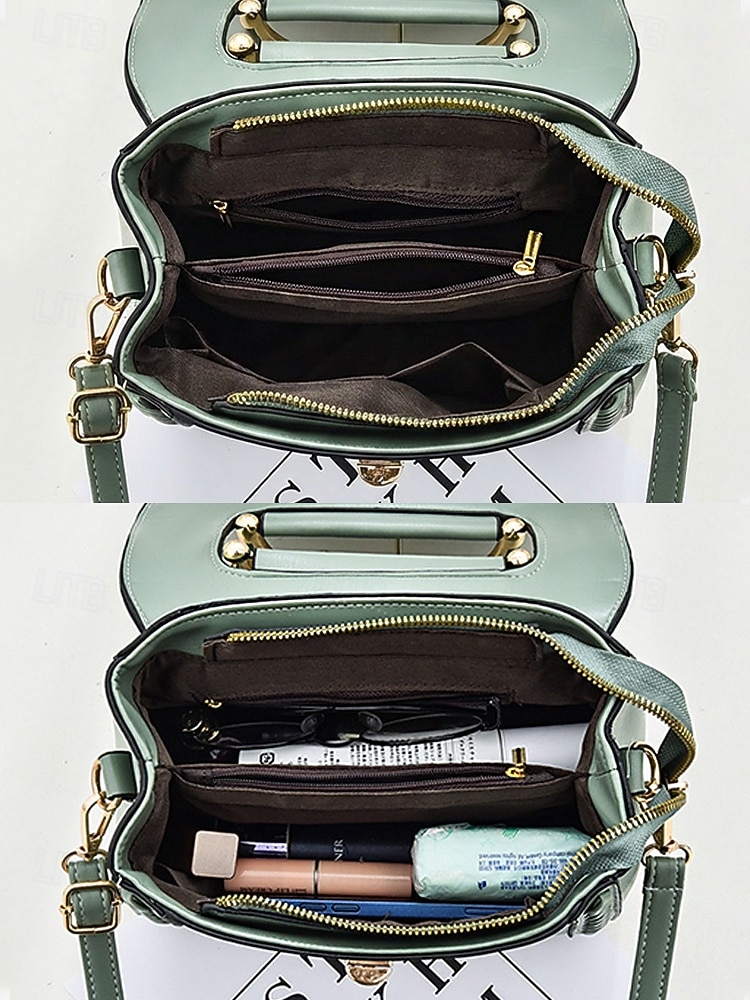 Sac à main bandoulière femme en similicuir avec poignée supérieure et bandoulière réglable, élégant sac à main multicolore pour un usage quotidien décontracté, les trajets domicile-travail et les sorties en vacances. de 2026 ? $24.99 –P7