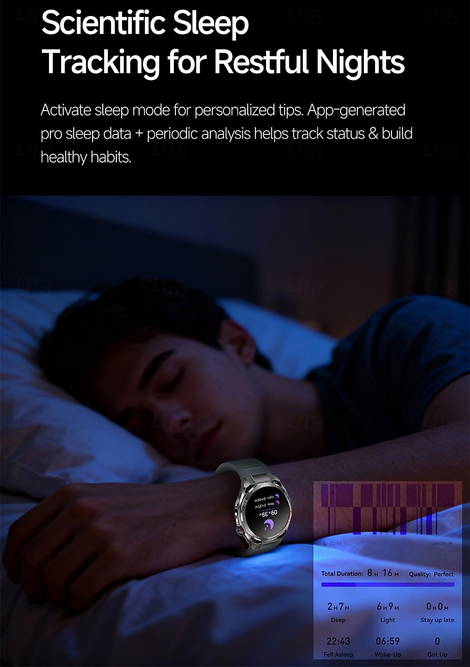 iMosi TK40 Slimme horloge 1.47 inch(es) Smartwatch met Bluetooth-belfunctie Stappenteller Gespreksherinnering Activiteitentracker Compatibel met: Android iOS Uniseks Handsfree bellen Mediabediening 2026 - $88.99 –P6