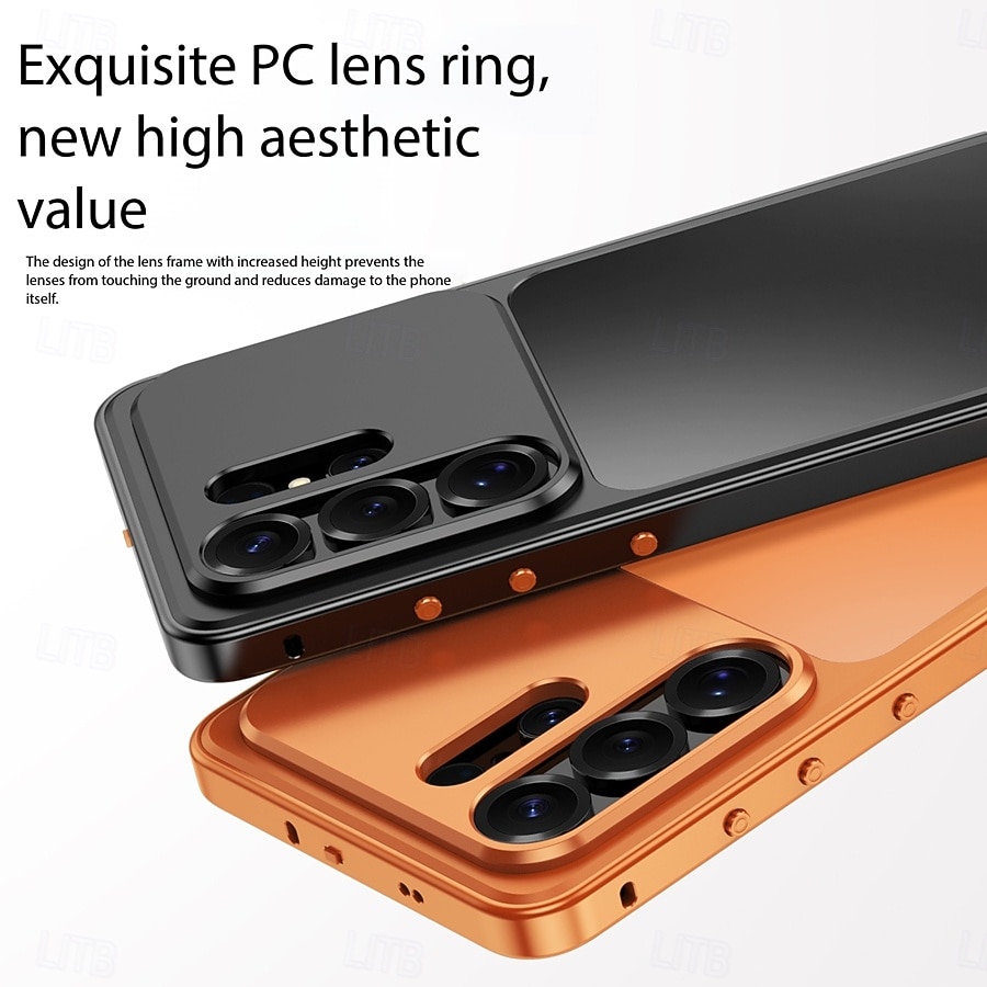 Phone Case For Samsung Galaxy S26 Ultra Back Cover Magnetic Adsorption Full Body Protective Shockproof Retro Metal 2026 - $26.99 –P10