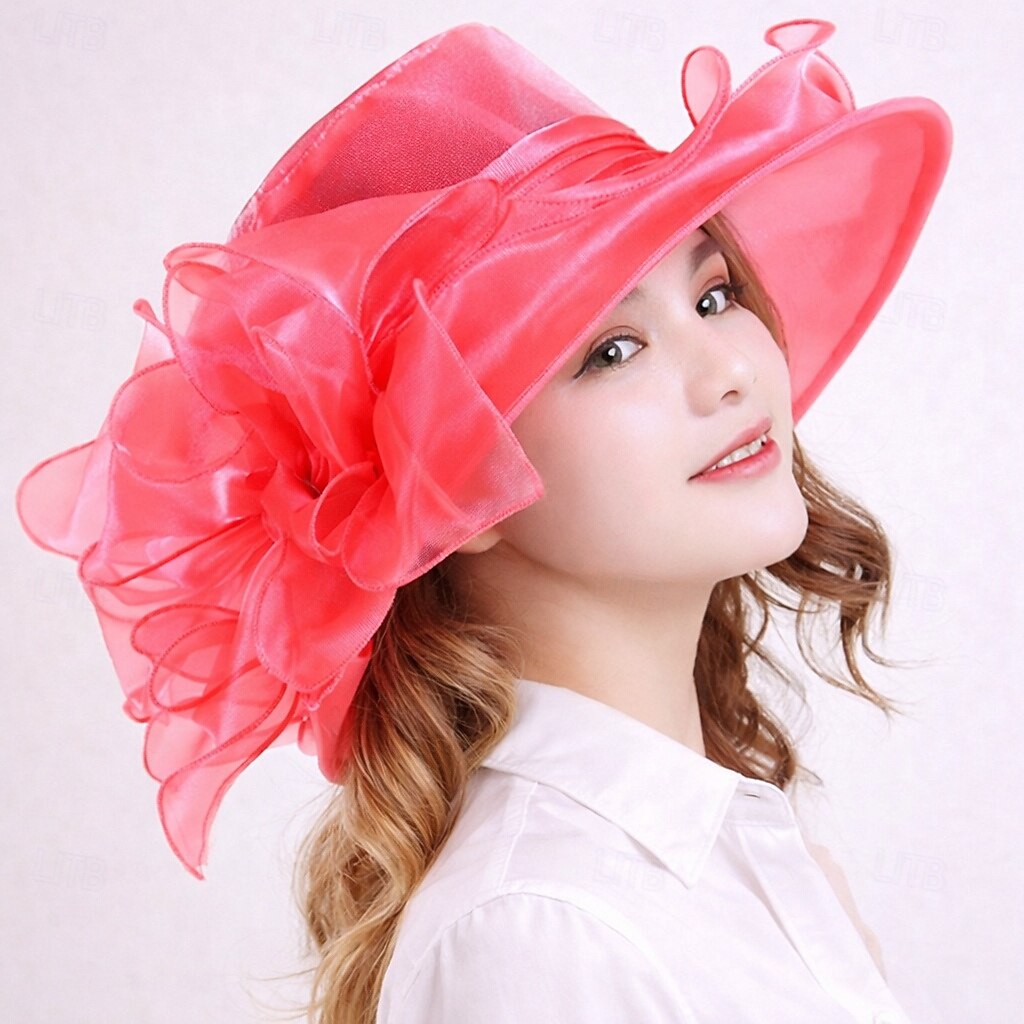 Derby Hatter Kentucky Derby-hatt Fascinator Gentlewoman Kostyme Dame Derby Ascot Hesteveddeløpsfestival Voksne Hatt Vår sommer 2026 - $20.99 –P5