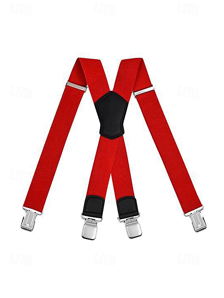 2026年 男性用調節可能なポリエステルサスペンダー - 伸縮性があり、マルチカラーのオプション、丈夫なクリップ、結婚式、パーティー、カジュアルな普段着に最適  コレクション – $11.99 –P9