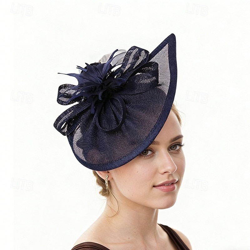 Fascinators Pluma Boda Cumpleaños Vintage Estilo lindo Retro Con Pluma Celada Sombreros 2026 - $17.49 –P5