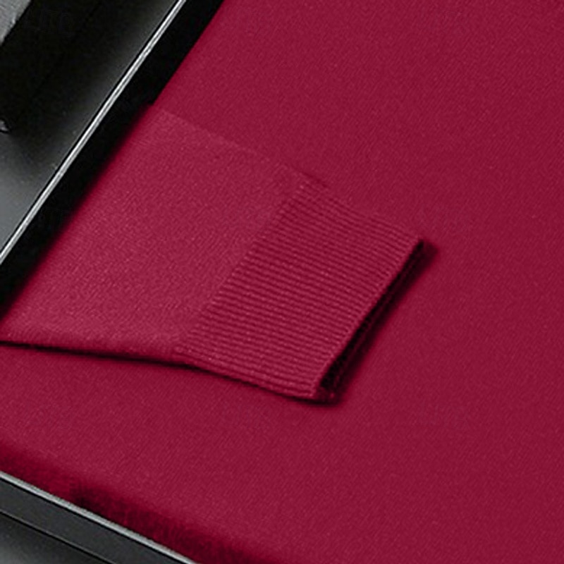 Men's Turtleneck Sweater Pullover Sweater Jumper Jumper Ribbed Knit Regular Tops Knitted Plain Mock Neck Keep Warm Modern Contemporary Daily Wear Going out Clothing Apparel Fall Winter Black White S 2026 - $26.99 –P10