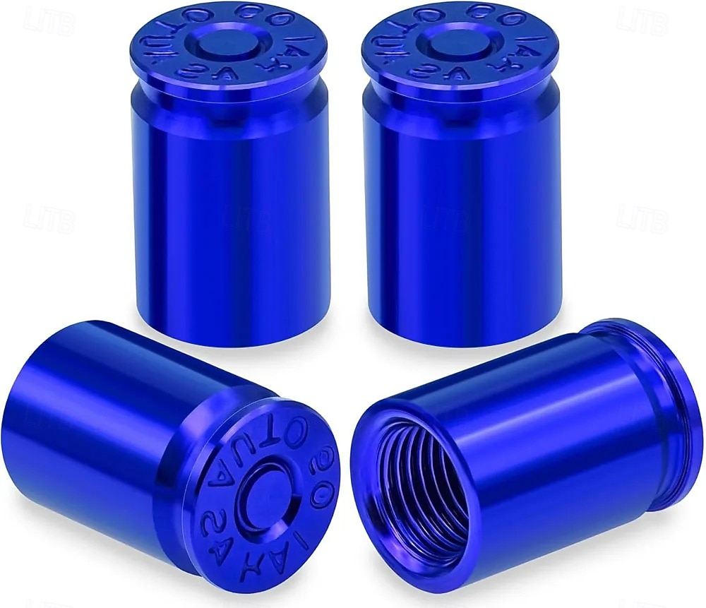 4 tapones para válvula de neumático con forma de bala, de aleación de aluminio, para coches, SUV, camiones, bicicletas, motocicletas y bicicletas. 2026 - $9.99 –P9