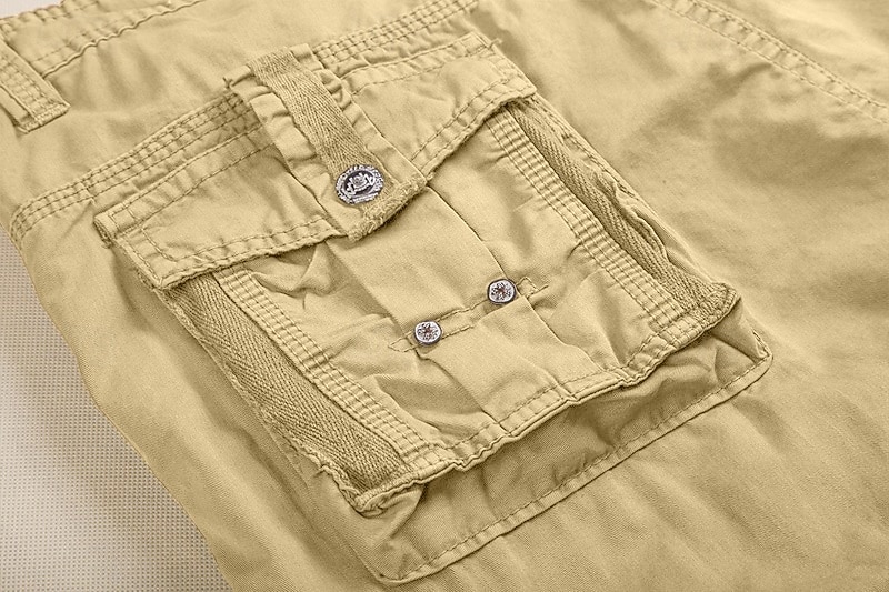 Voor heren Cargoshorts Korte broek Wandelshorts Zak Effen Comfort Draagbaar Kuitlengte Werk Casual Dagelijks Modieus Streetwear Leger groen Zwart 2026 - $40.99 –P14