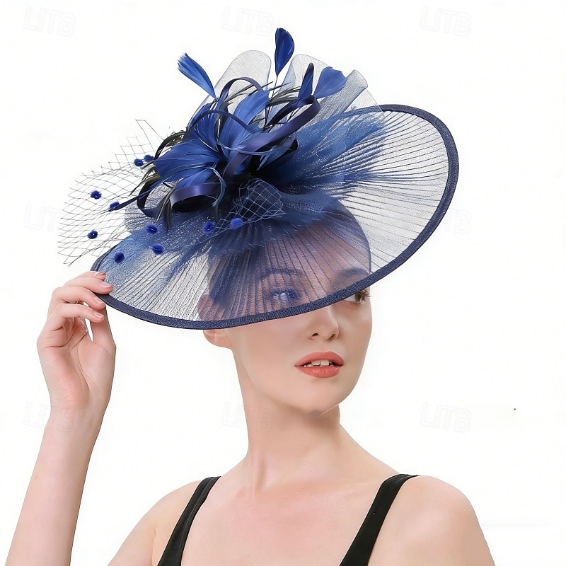 fascinators Tøy Bryllup Bursdag Elegant søt stil Med Bånd Tyll Hodeplagg Hodeplagg 2026 - $22.99 –P8
