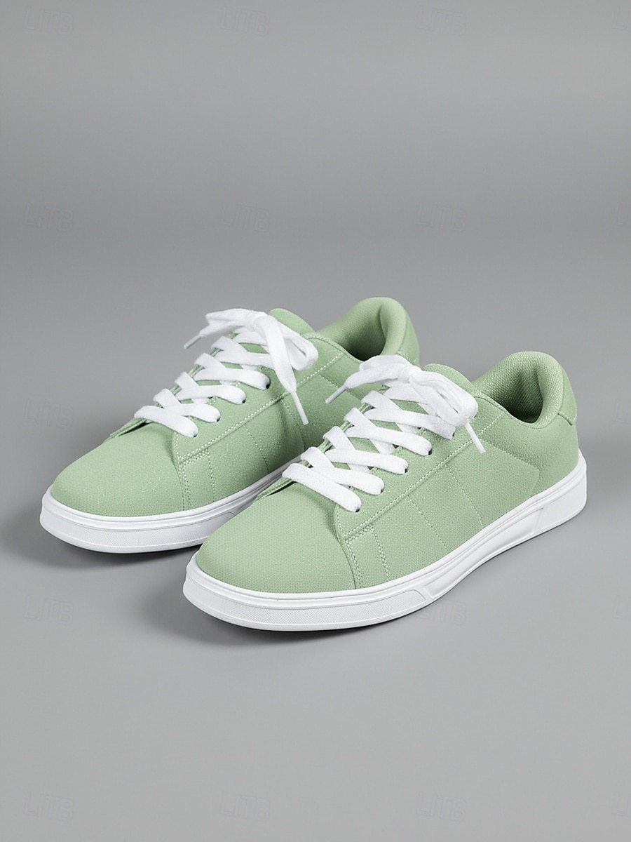 Grüne Damen-Sneaker – minimalistische Schnürschuhe für Damen, ideal für Reisen, Alltag und Shopping 2026 - $34.99 –P1