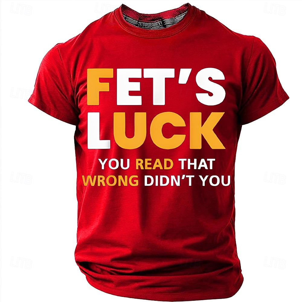 Homens Gíria engraçada Camiseta Manga Curta Camiseta Impressão 3D Gola Redonda Camisa Moda Diário Diário Rua Azul Claro Preto Vermelho Verão Primavera Roupa S M L XL XXL XXXL de 2026 por $22.99 –P10