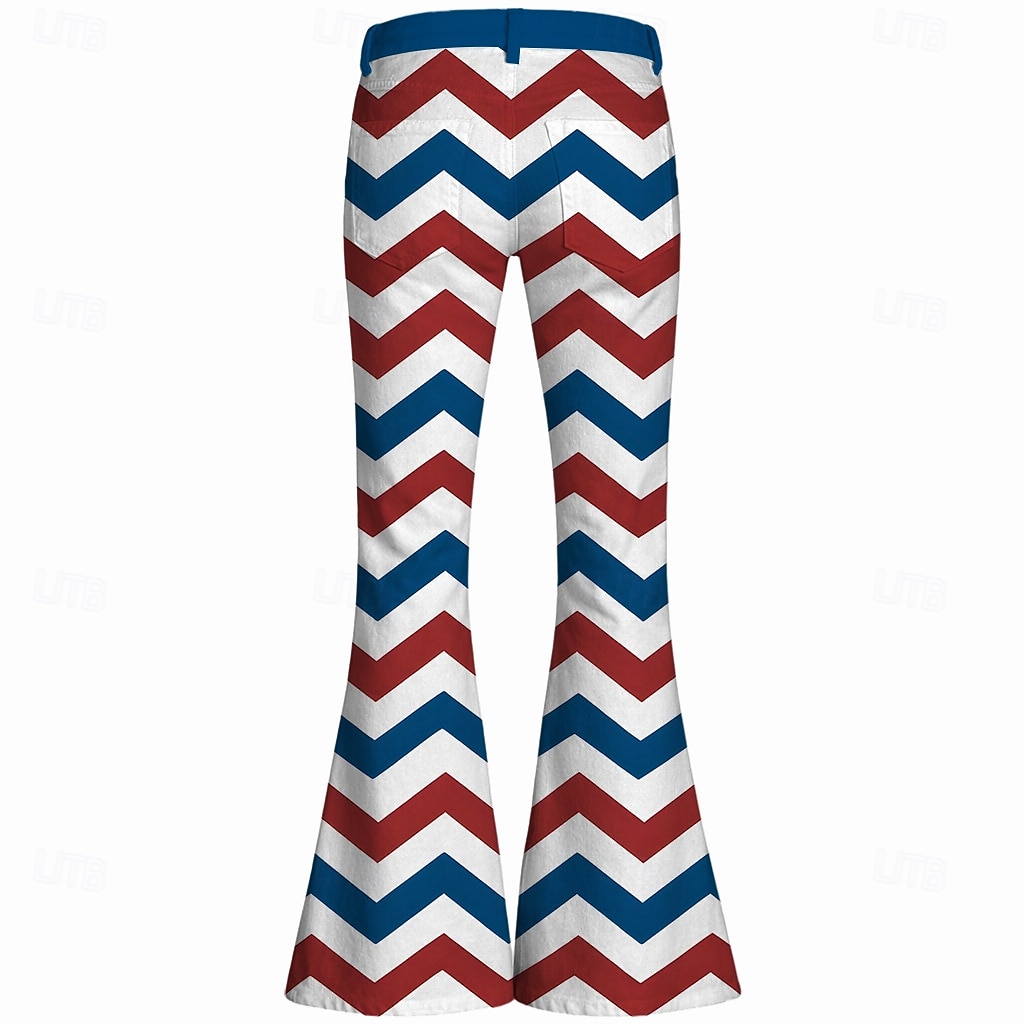 250° anniversario USA Retrò Vintage Anni '70 Pantaloni Pantaloni a zampa d'elefante Hippie Disco Vita alta Costume Per donna Mascherata 4 Luglio Feste Giorno dell'Indipendenza Adulti Pantaloni del 2026 a $35.99 –P3