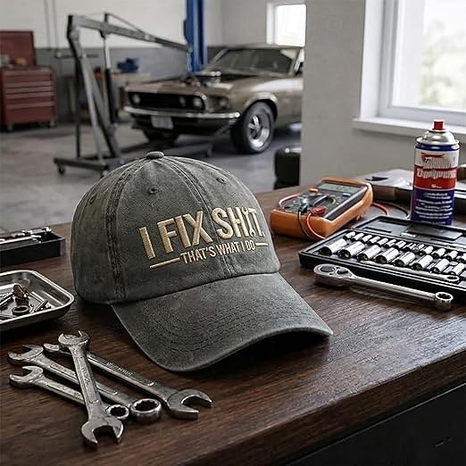 Baseballkappe mit Stickerei „Ich repariere Scheiße, das ist mein Job“ für Damen und Herren, lustige Mütze mit Arbeiterstolz, atmungsaktive, verstellbare Dad-Cap, lässige Arbeitsmütze für draußen, 2026 - $21.99 –P4