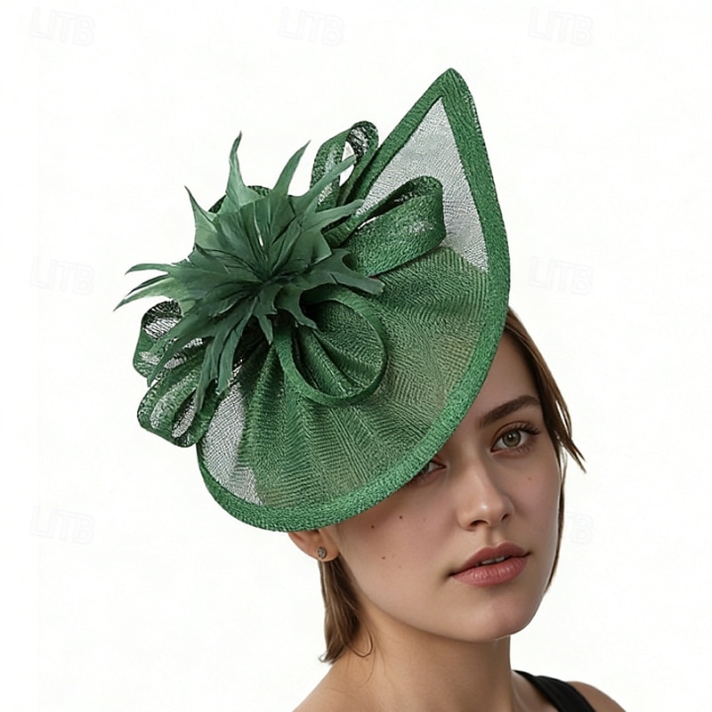 Fascinators Pluma Boda Cumpleaños Vintage Estilo lindo Retro Con Pluma Celada Sombreros 2026 - $17.49 –P1