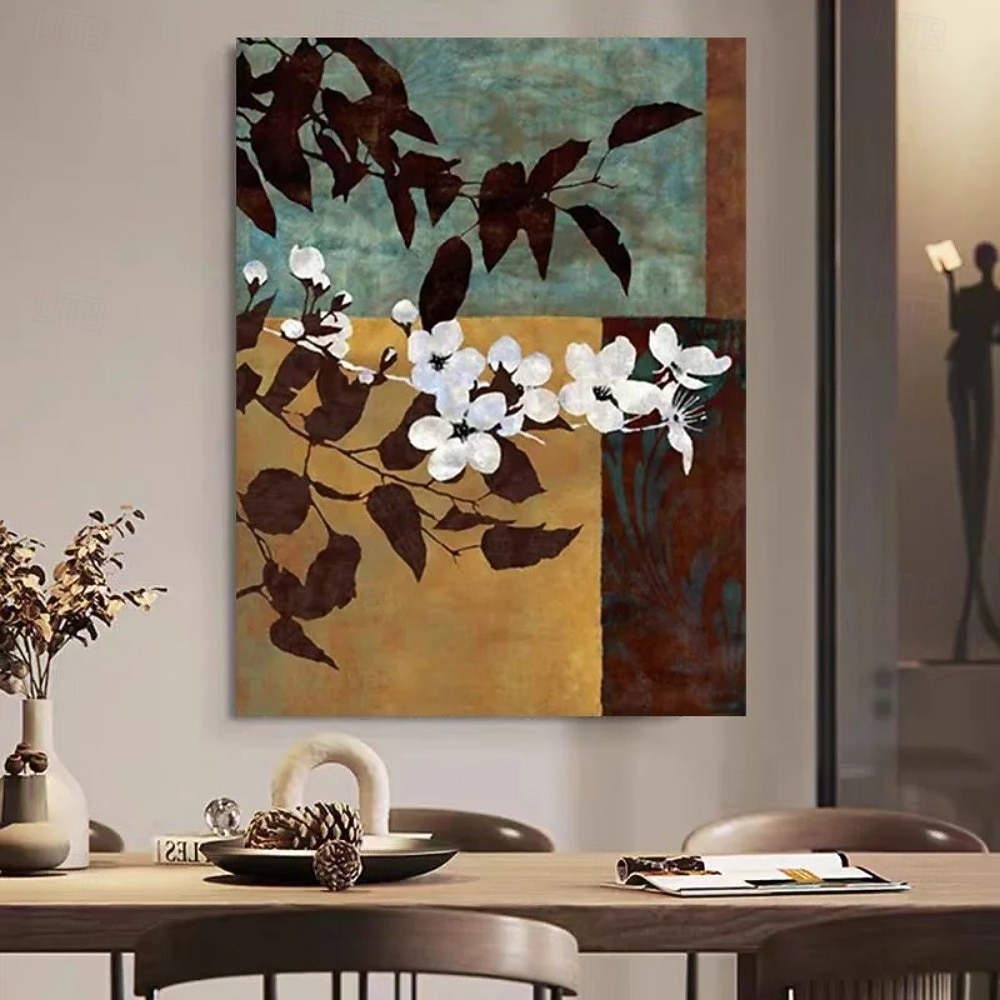 Handmade Oil Painting Canvas Wall Art Decoration Wabi Sabi Style Modern Decorative Painting Simple Floral Texture for Home Decor Rolled Frameless Unstretched Hanging Mural Painting 2026 - $55.99 –P2