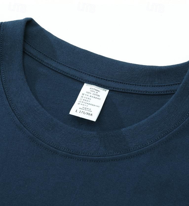 Camiseta 100% Algodão Feminina Cor Sólida Básica Clássica Casual de Manga Longa com Decote Redondo Tops Regulares para o Dia a Dia Saídas Preta Branca Vermelha Azul Marinho Verde Menta Primavera de 2026 por $19.99 –P12