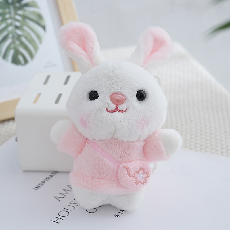 Chaveiros de coelhinho de pelúcia em miniatura para cestas de Páscoa, lindos enfeites de mochila em formato de coelho de pelúcia com bolsinha, lembrancinhas para festas infantis, prêmios para caça aos de 2026 por $12.99 –P5