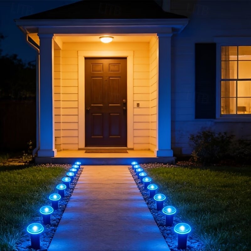 Solar-Powered Led Path Garden Lights  Purple Fairy Lights 30LED IP44 Waterproof  And Durable Recessed Outdoor Garden Lights Suitable For Decorative Lighting Of Walkways Lawns, Camping Parties 2026 - $34.99 –P21