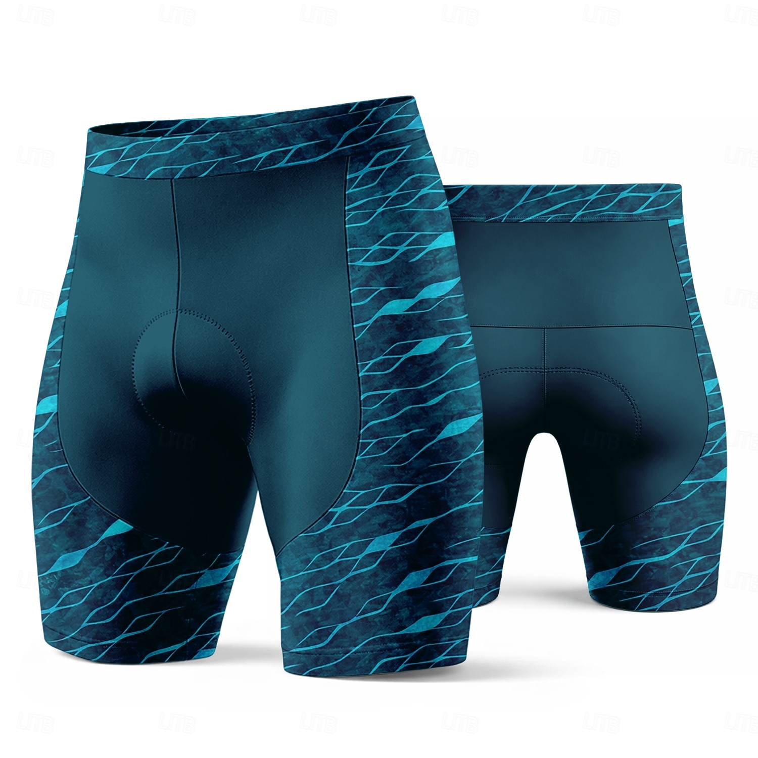 Herr Geometrisk Cykelvägshorts Cykelshorts Vadderade cykelbyxor Cykel Shorts Underdelar Smal passform sporter 3D Tablett Snabb tork Svettavvisande Andningsfunktion Grön Kläder Cykelkläder 2026 - $28.99 –P1