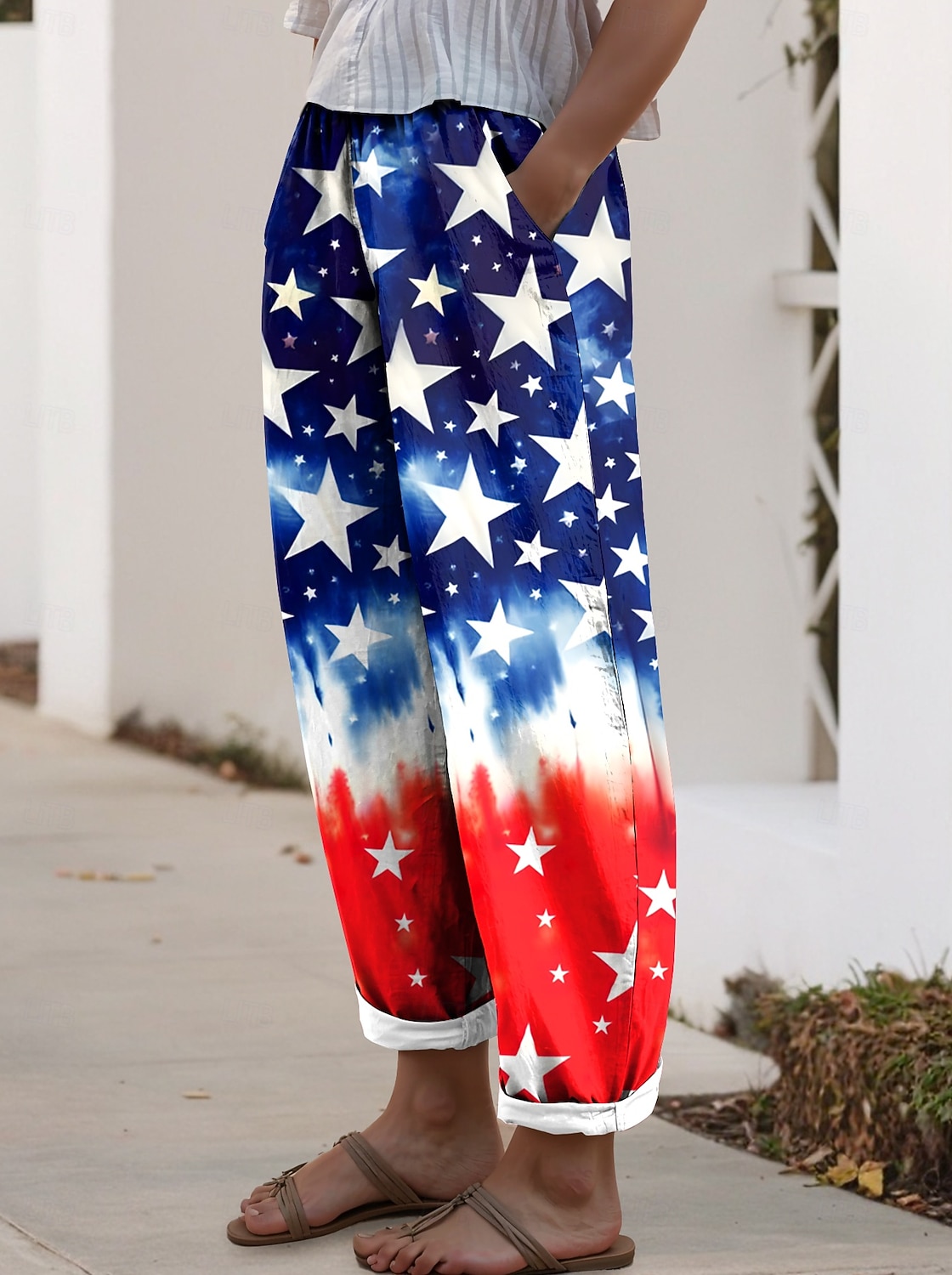 American Independence Day Women's Pants Trousers Casual Pants Vacation Vintage Casual Daily Full Length High Waist Pants Comfort Breathability Comfortable 2026 - $45.99 –P3