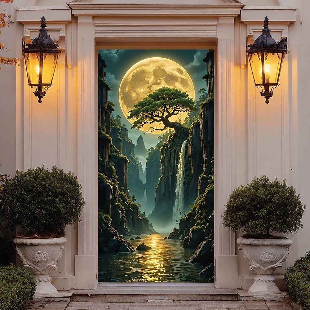 Affischer Dörrskydd Utomhus banderoller 森林 3D Fest Studentboende Tonårsrum Killar Man Cave Frat Sovrum Bakgrundsfotografering Ytterdörr Heminredning 2026 - $17.99 –P2