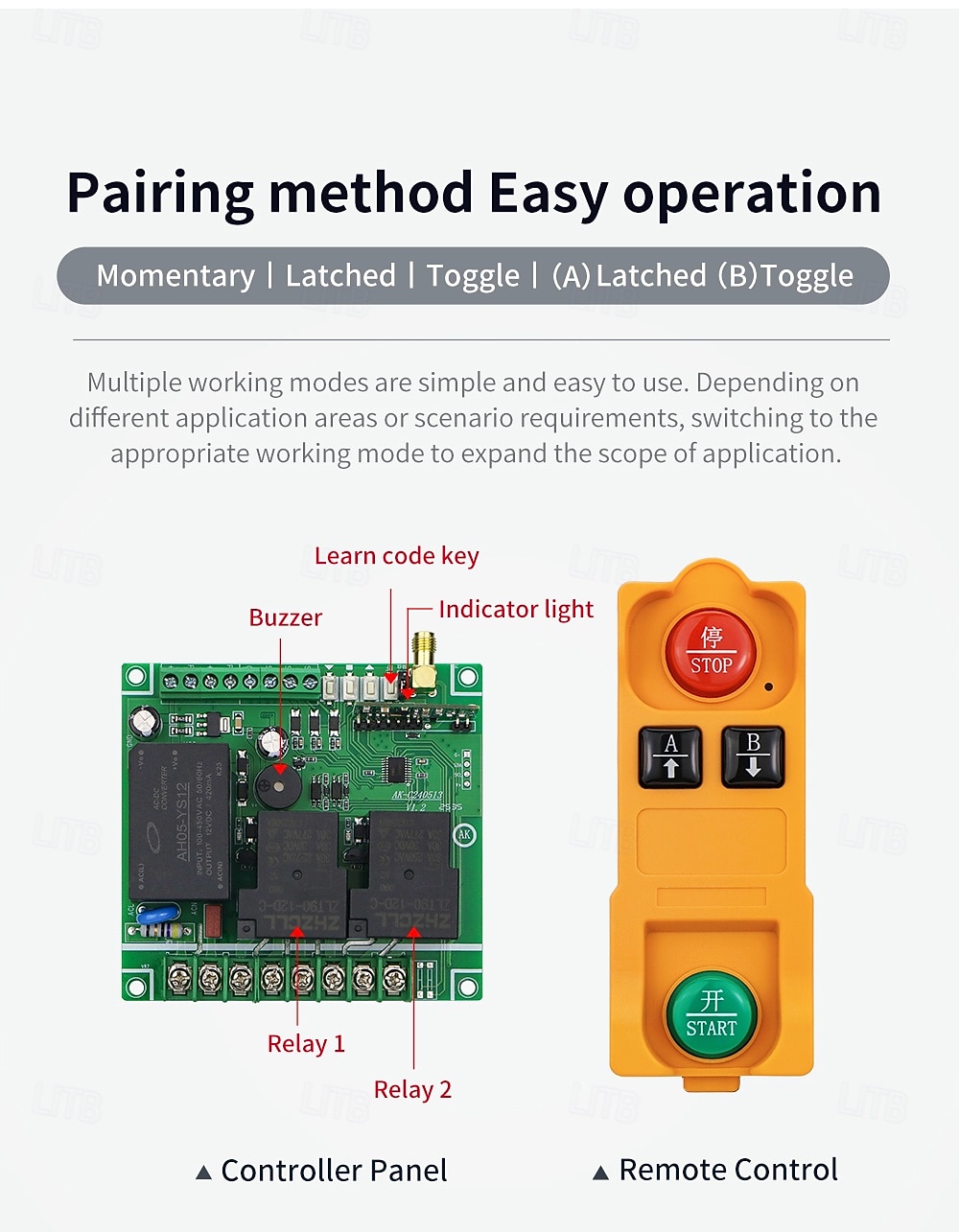 AC100V-400V 2CH Hopping Frequency 30A Remote Control Switches 220V 2Relay Receiver 2026 - $66.99 –P5